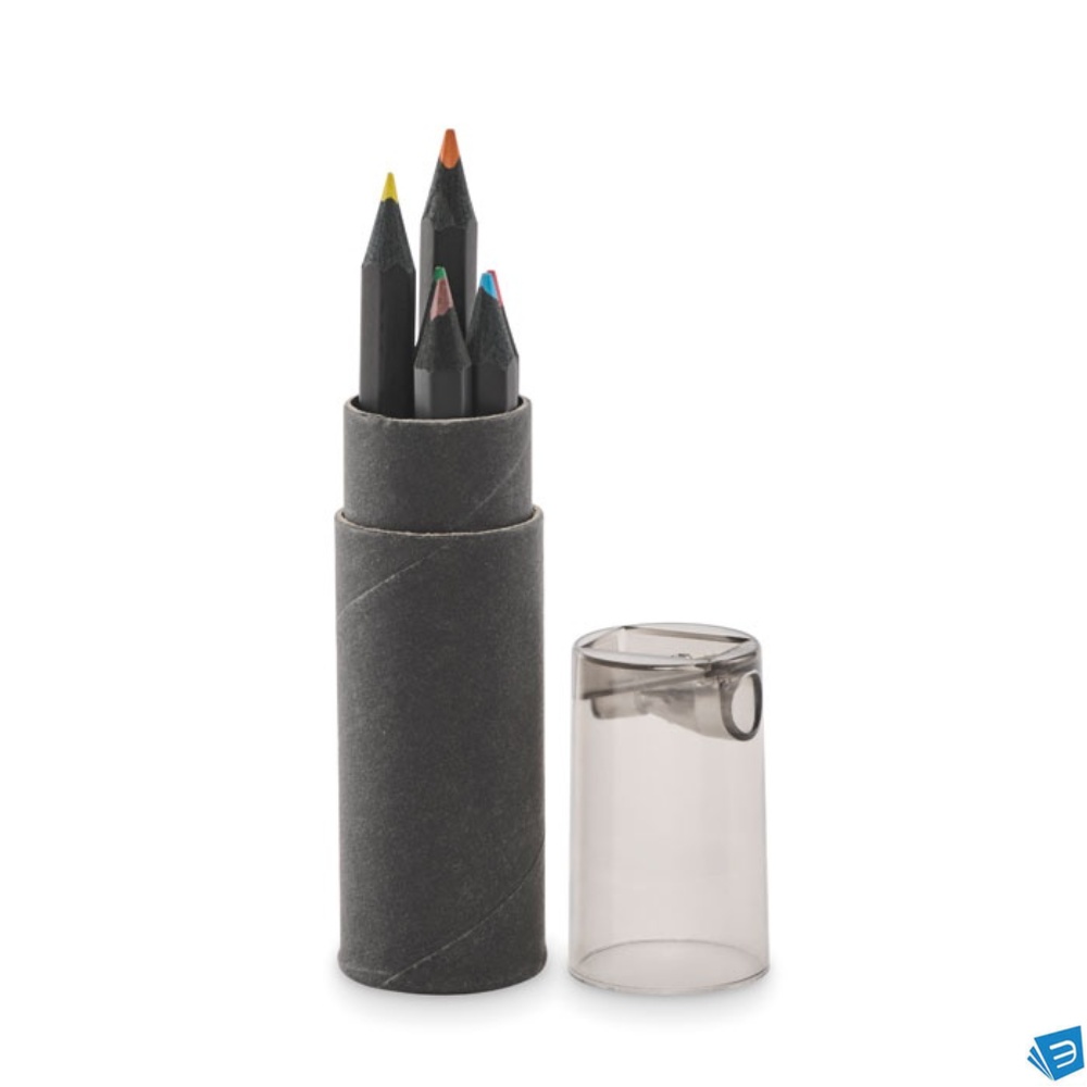 Set 6 matite colorate nere