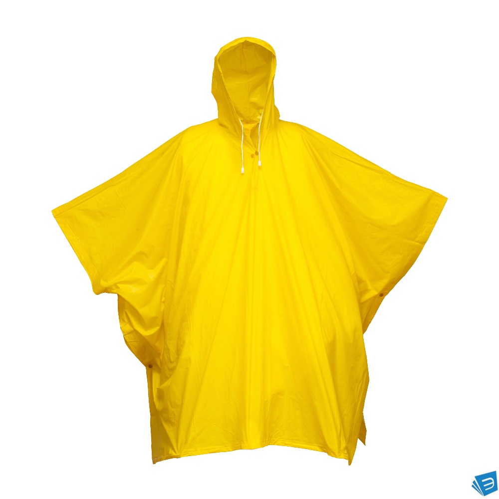 Poncho impermeabile in PVC, inserito in bustina