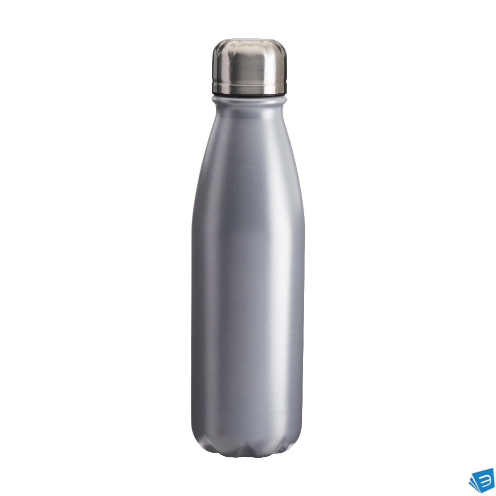 Bottiglia sport in alluminio con tappo in acciaio, 500 ml