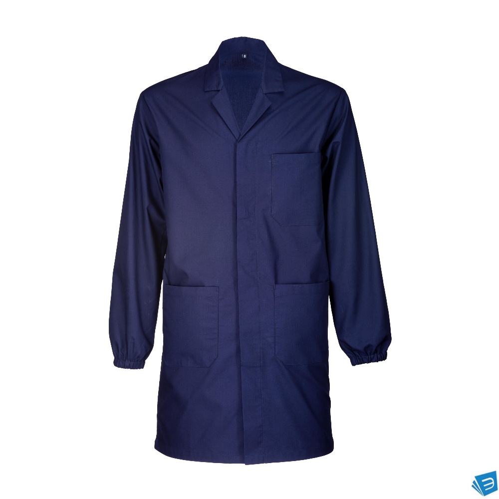 Camice da lavoro in cotone e poliesterecon elastici ai polsini