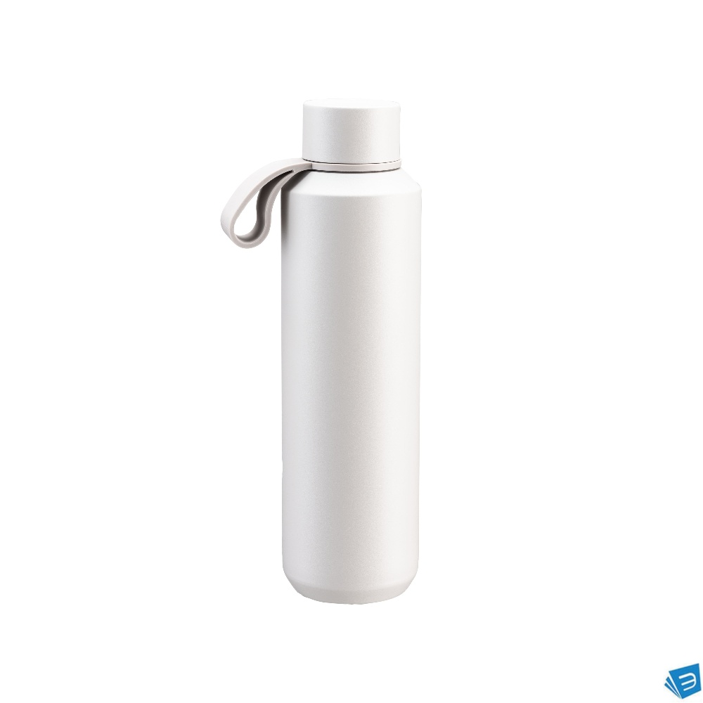Bottiglia termica in acciaio con maniglia in TPR (gomma termoplastica), 630 ml