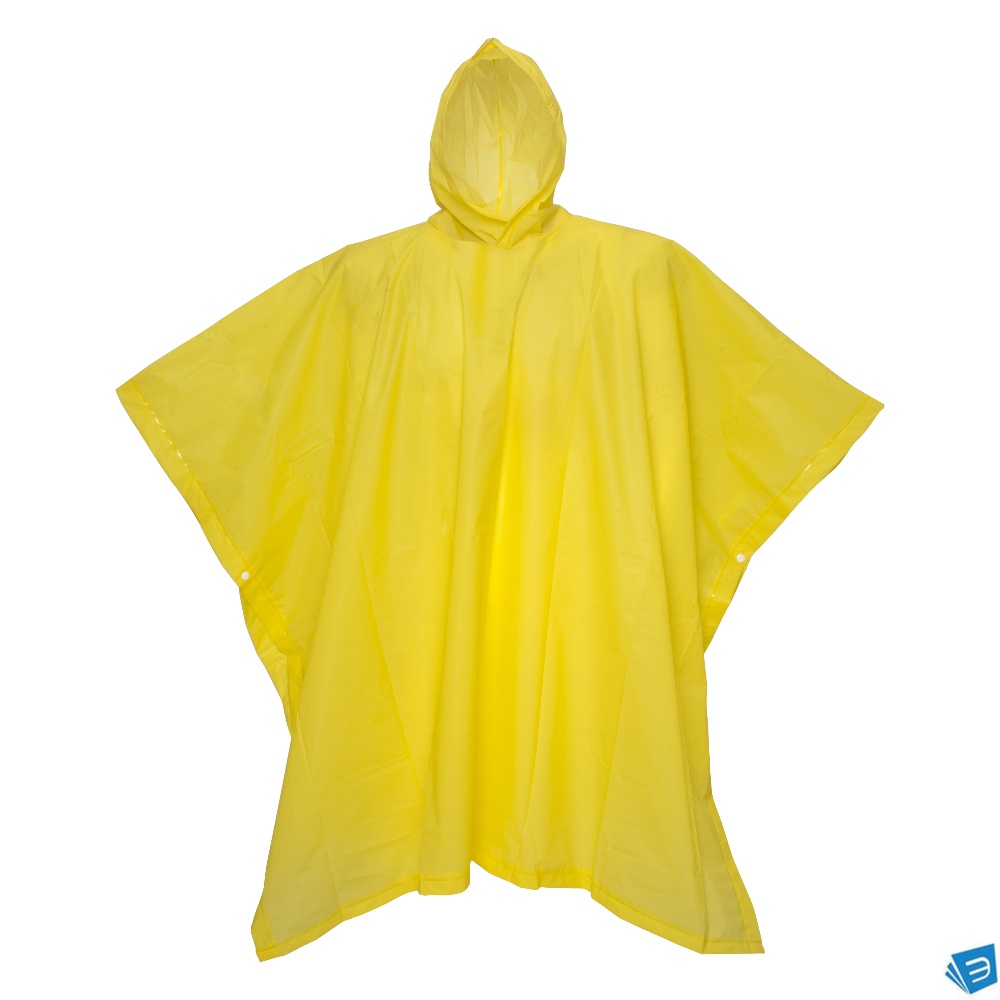 Poncho impermeabile in PEVA riciclato. Inserito in bustina in PET riciclato