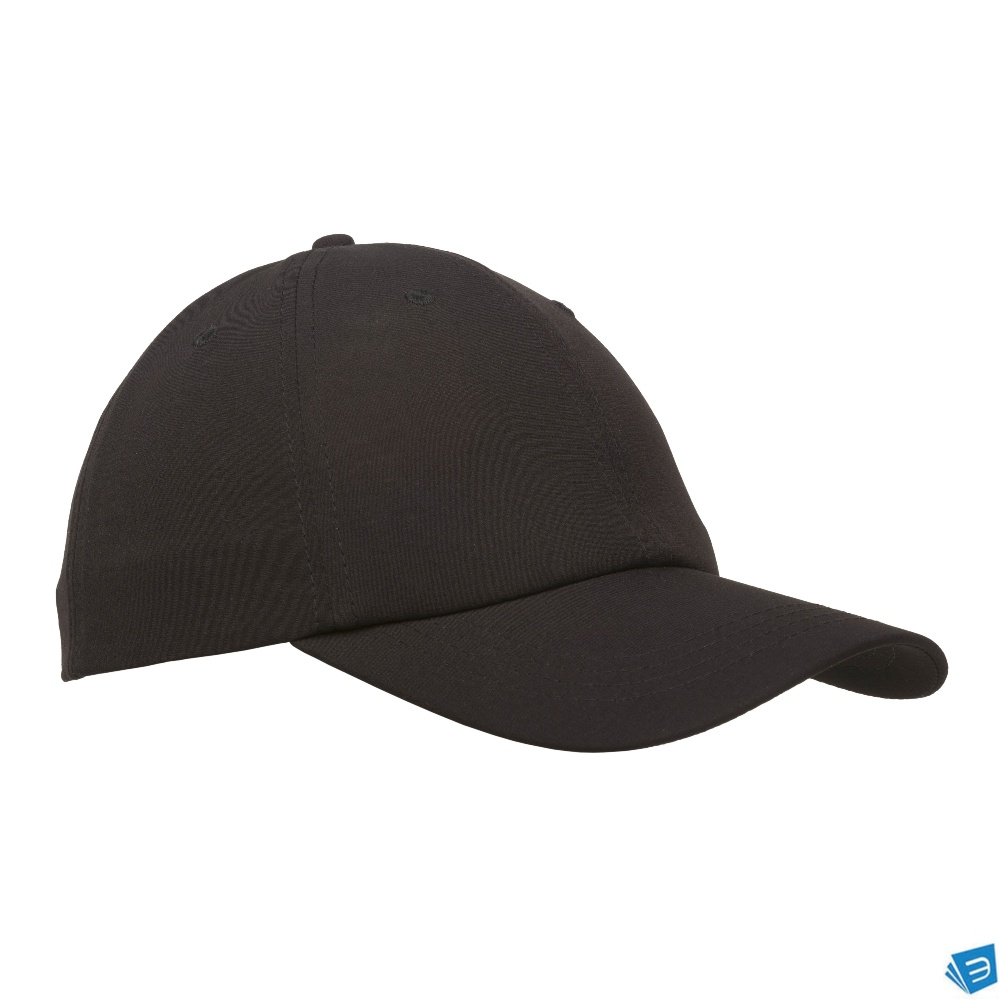 Cappellino da baseball in poliammide e spandex, 6 pannelli