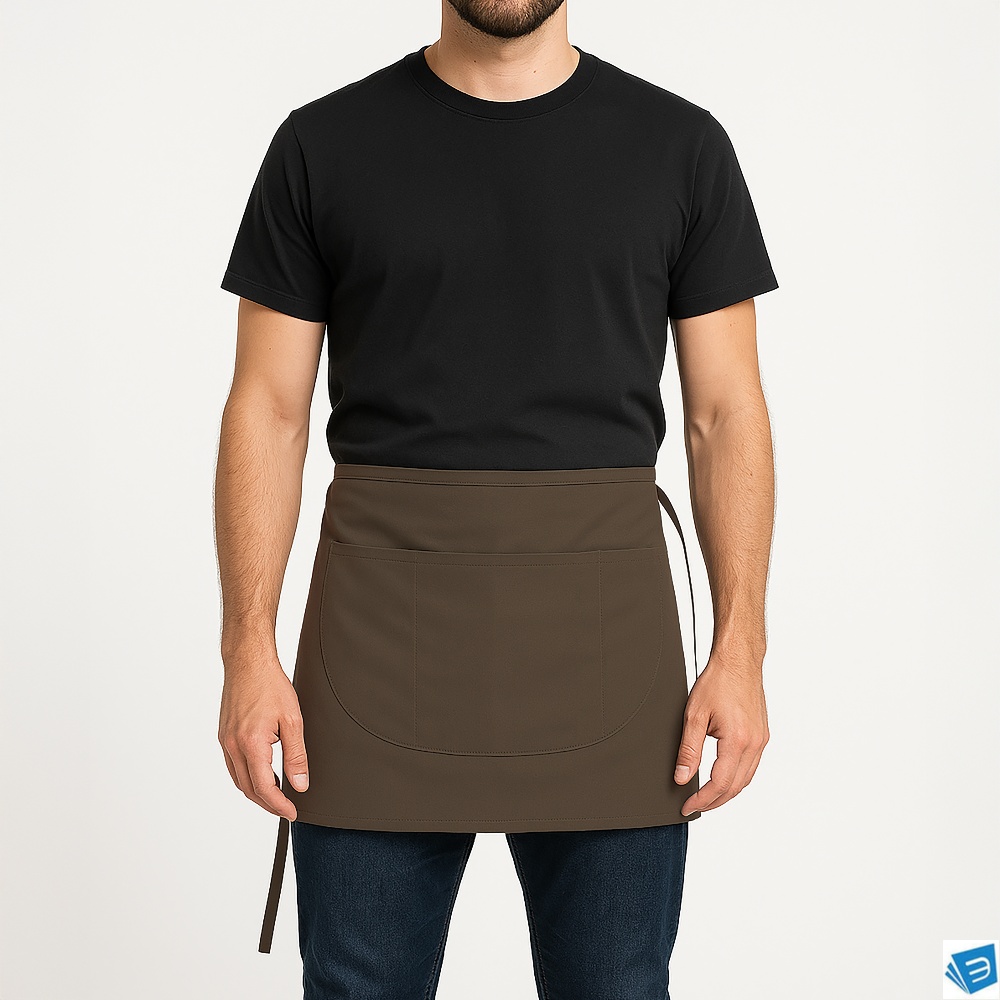 Grembiule barman Made in Italy in cotone e poliestere da 200 g/m2