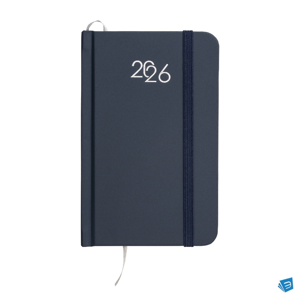 Agenda tascabile settimanale 2026, copertina rigida in cartoncino laminato