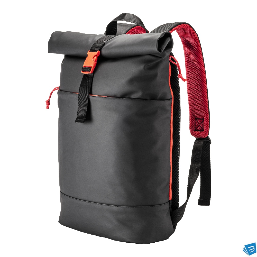 Zaino porta pc in soft pu water resistant, compartimento notebook